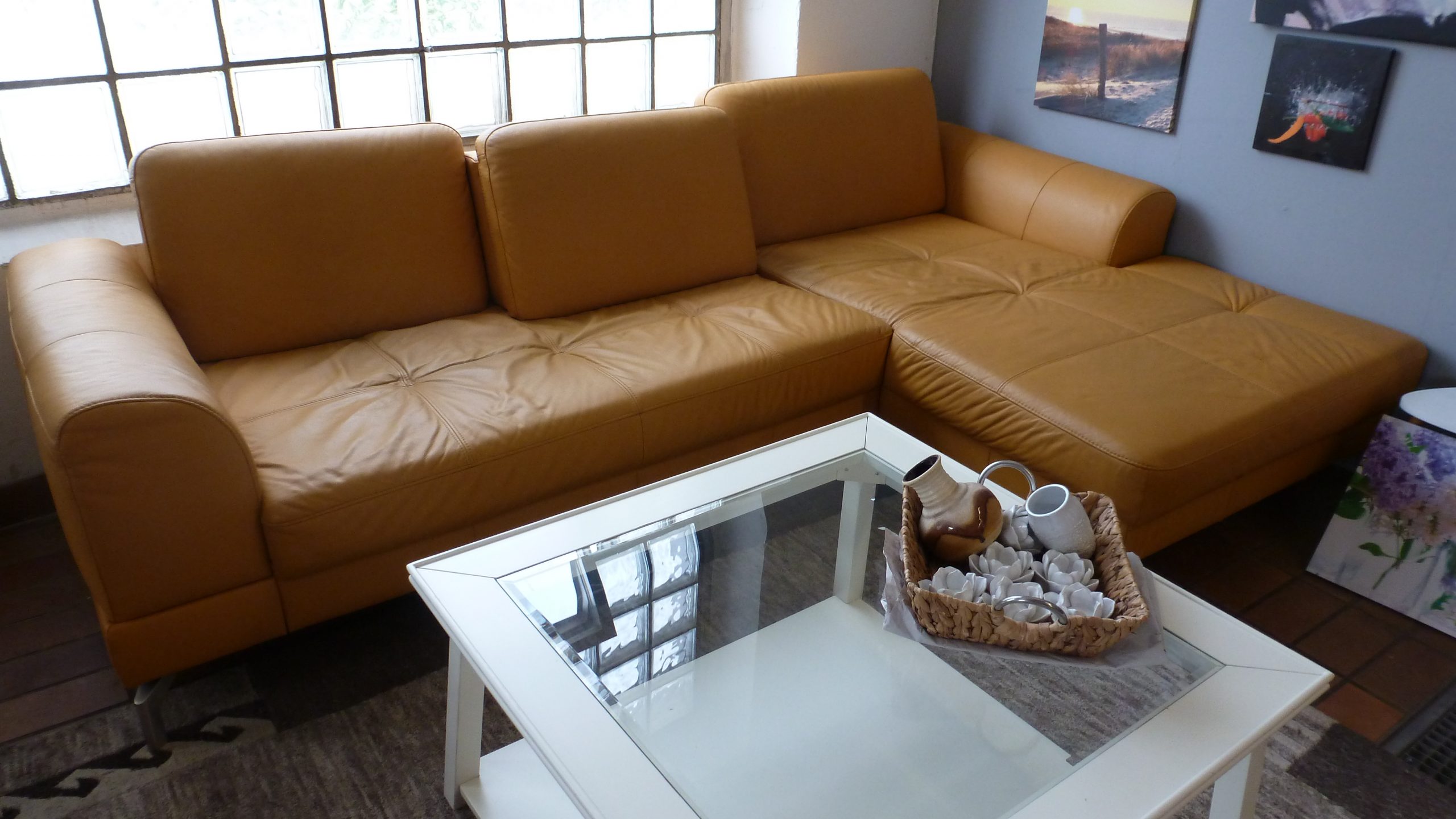 L-Couch, Leder – Bild 2