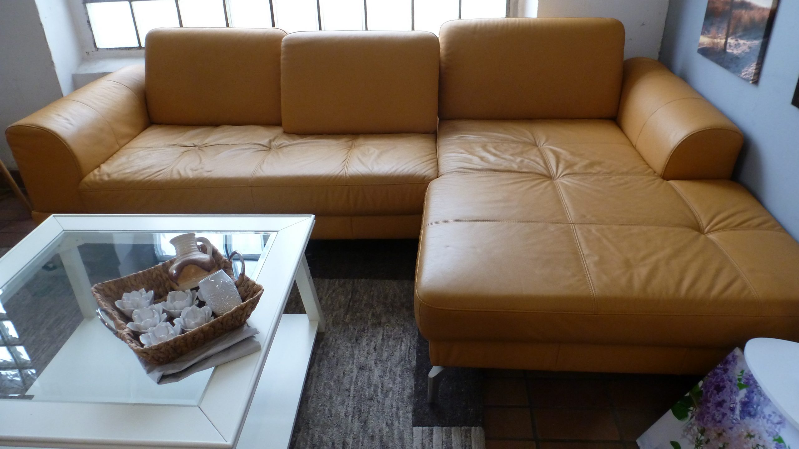 L-Couch, Leder – Bild 5